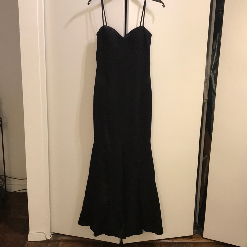NWT Aidan Mattox  crepe and satin gown
